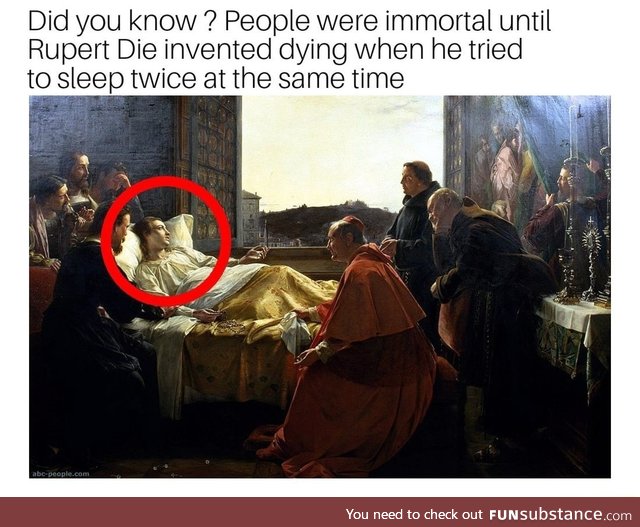 How dying was invented