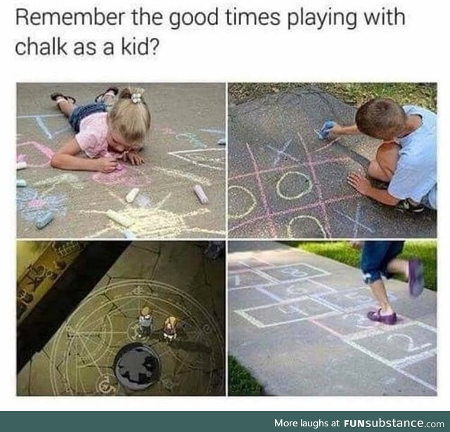 Remember playing with chalk as a kid?