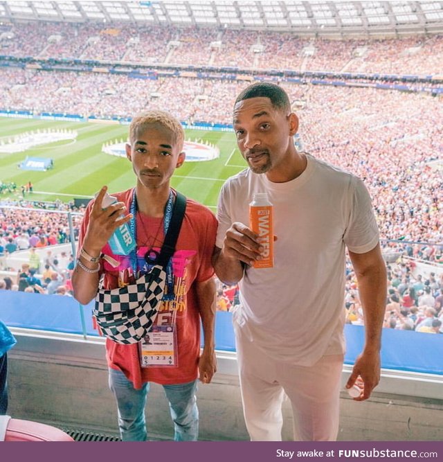 Why is Jaden Smith looking older than his father Will?