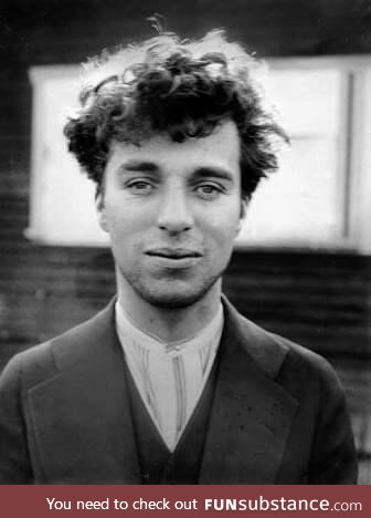 This is Charles Chaplin without his famous makeup
