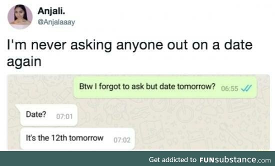 Date tomorrow?