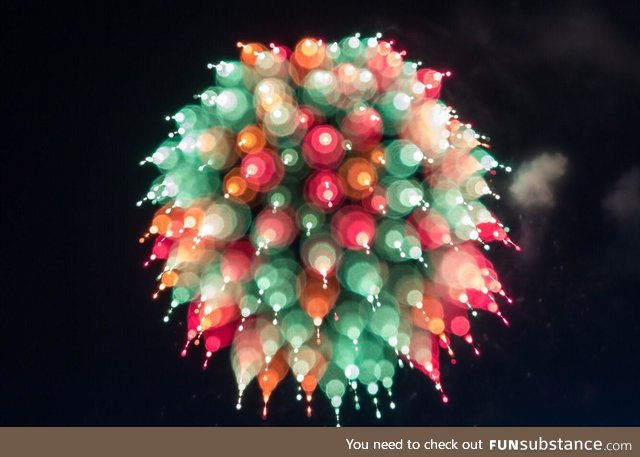 Flaring fireworks