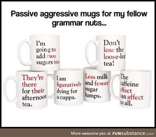 Passive aggressive coffee mugs