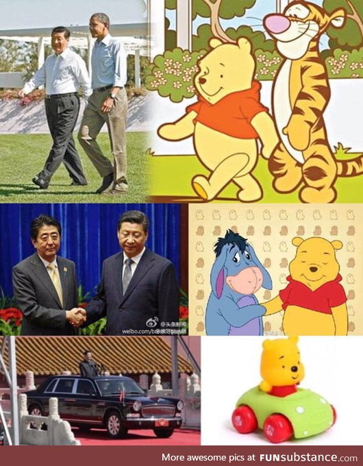 Chineese President bans new Pooh-movie because of memes