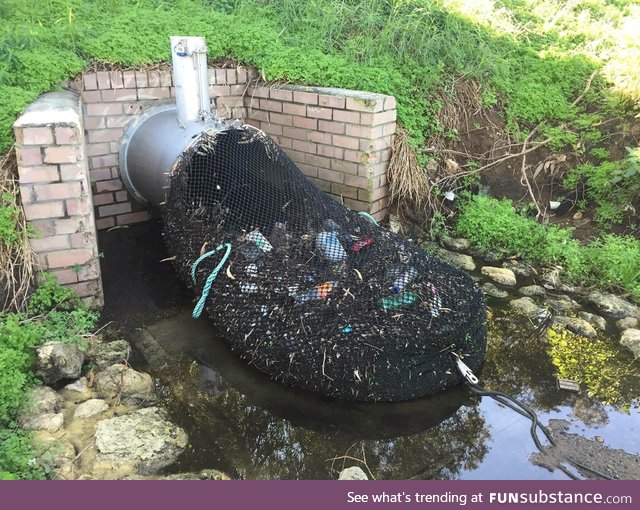 How to collect trash from sewer