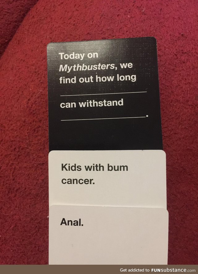 Cards against humanity, level: BOSS