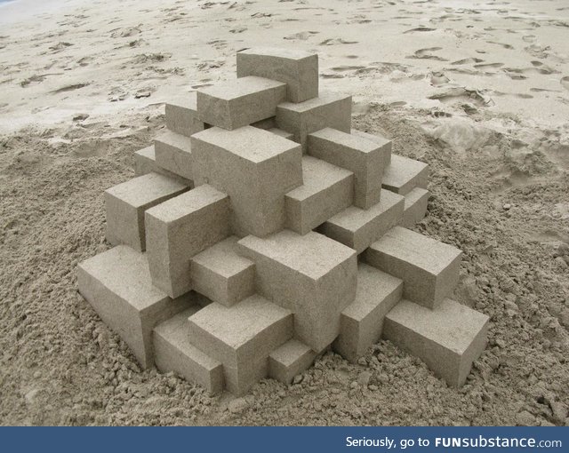 The edges of this sandcastle is unreal