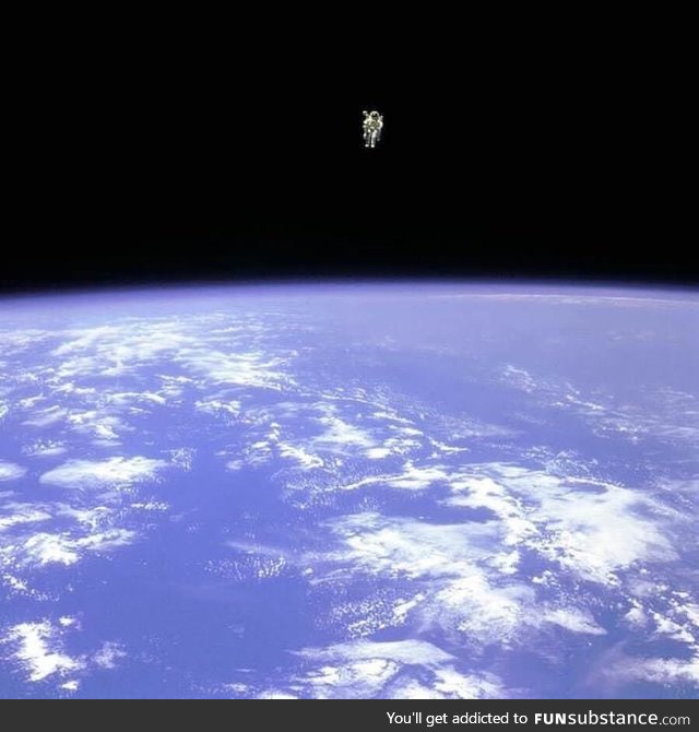 Bruce McCandless, in 1984 ventured 320 feet away from his shuttle