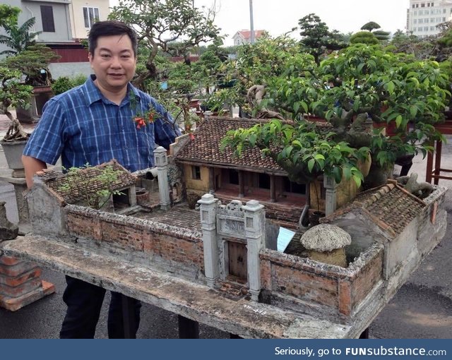 A Miniature Model of An Ancient House in Northern Vietnam