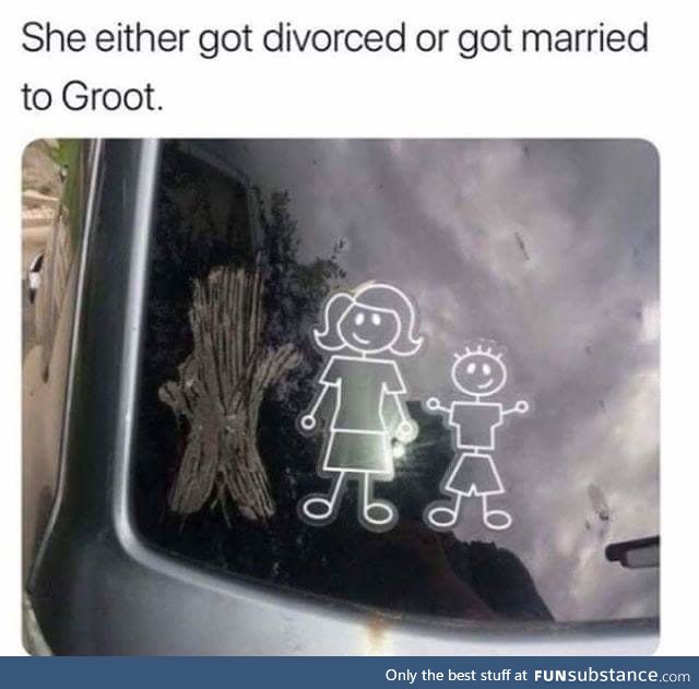 Now we know where groot went . .