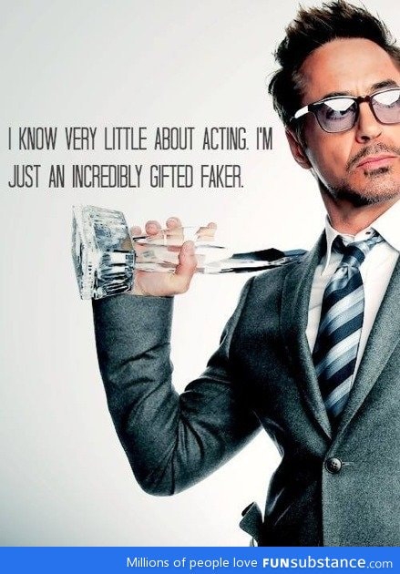 Robert Downey Jr's secret to acting