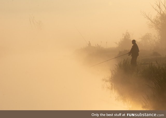 Fishing at dawn