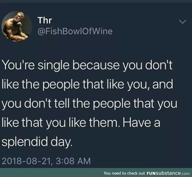 Why you're single