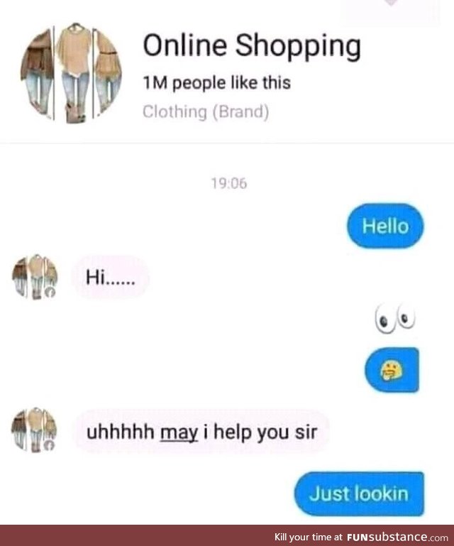 That's how shopping is