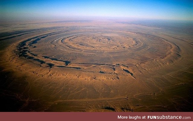 This formation, called "the eye of the Sahara", has mystified geologists for decades
