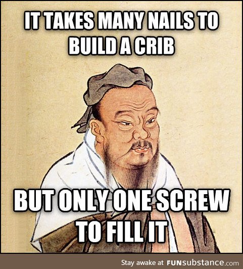 Wise Confucius says