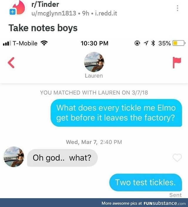 What does every tickle me Elmo get before it leaves the Factory