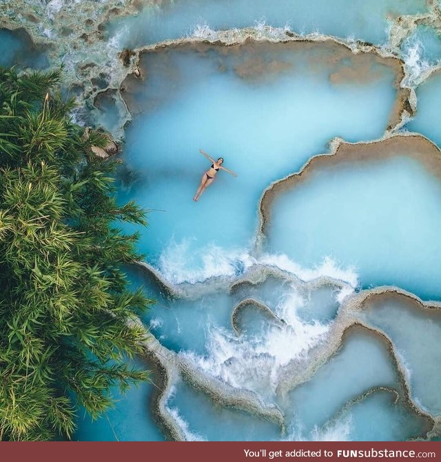 Hot springs in Saturnia, Italy