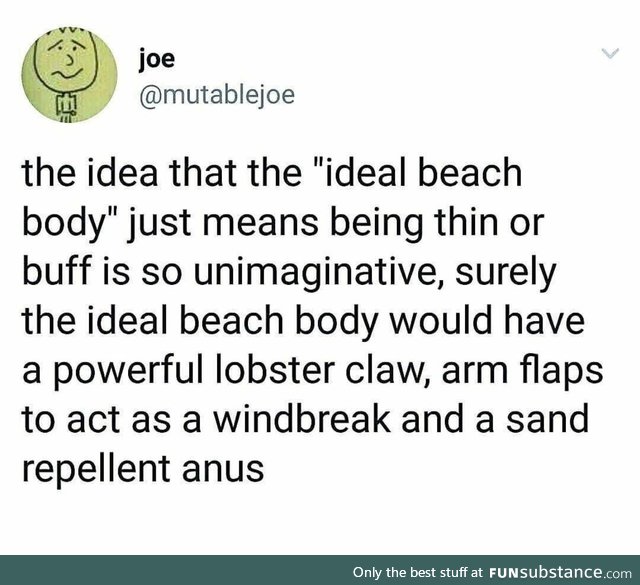 Ideal beach body