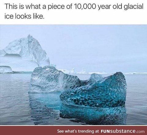 10 thousand years old glacial