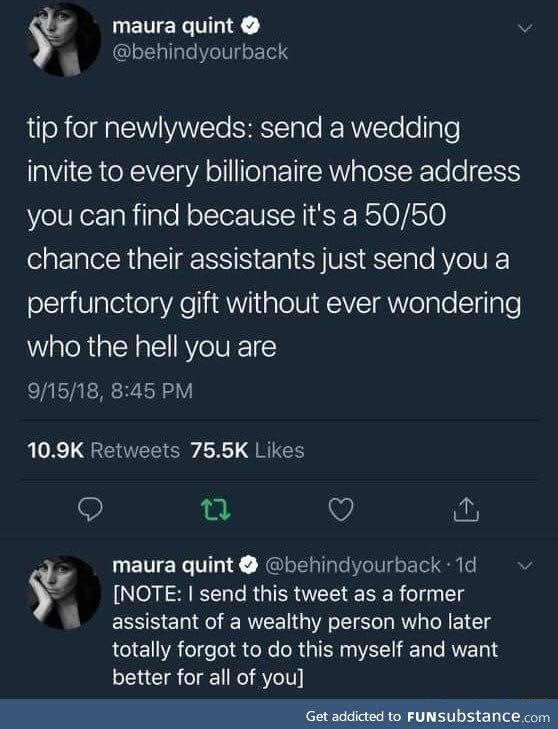 Wedding hack