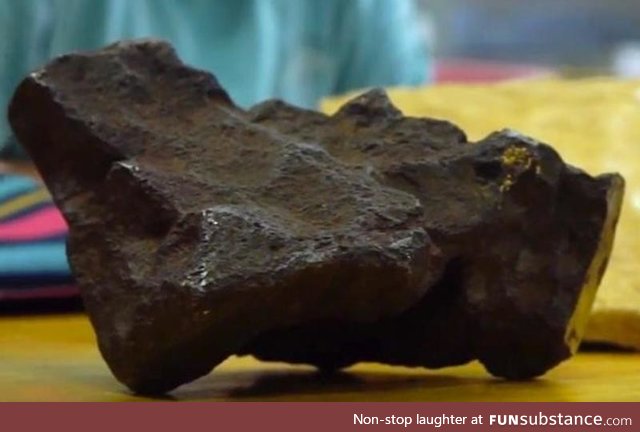 22-pound rock used as a doorstop for 30 years turns out to be a meteorite valued at $100K