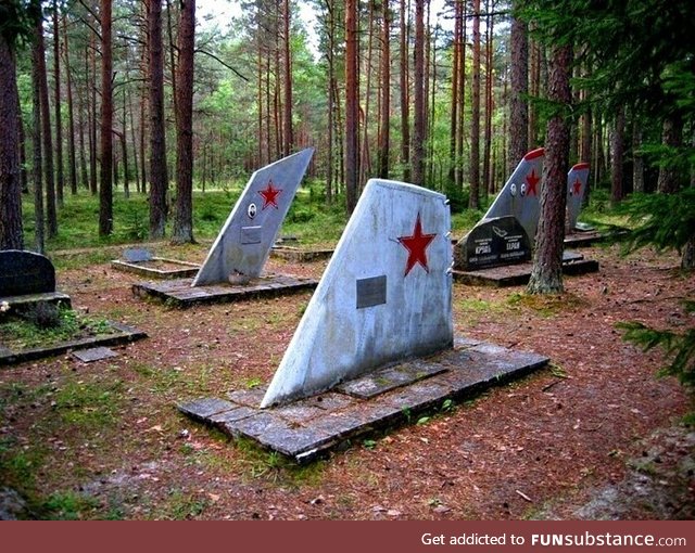 Soviet fighter pilot cemetery