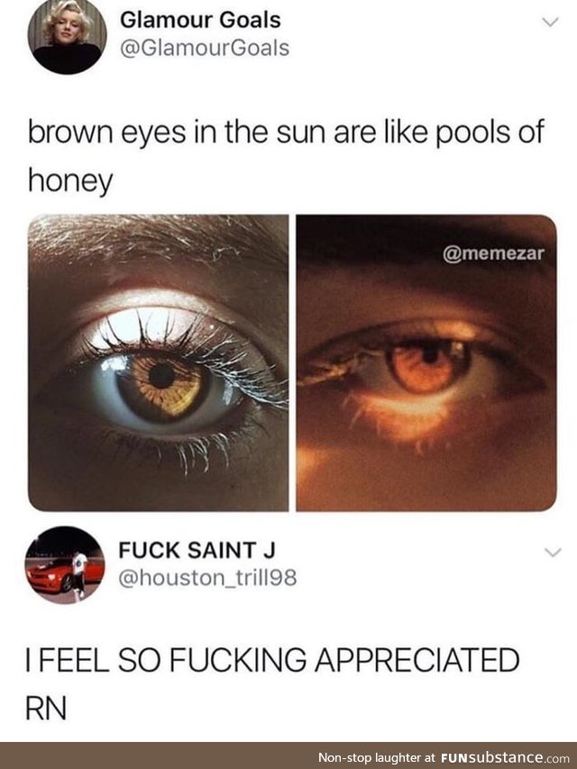 All my brown eyed friends, take a bow