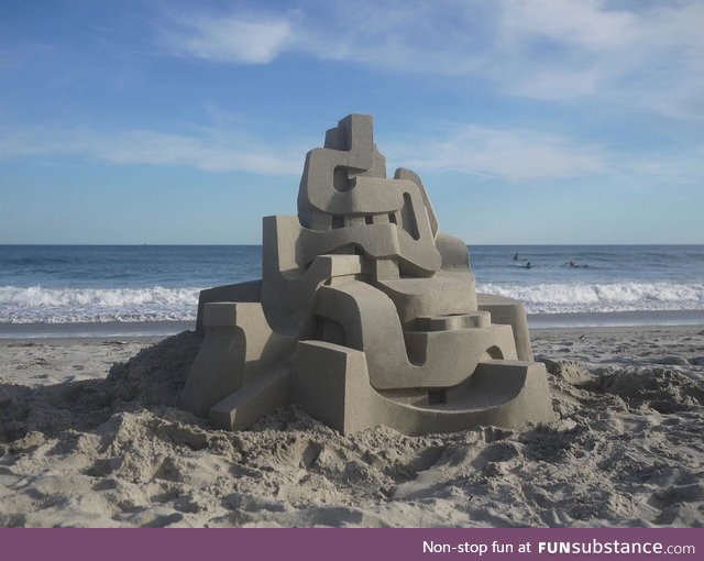 Modernist sand castle