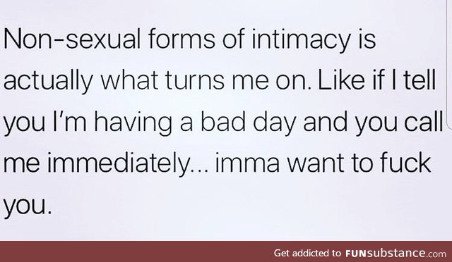 Intimacy is so important