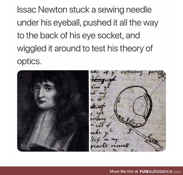 Issac Newton is mad