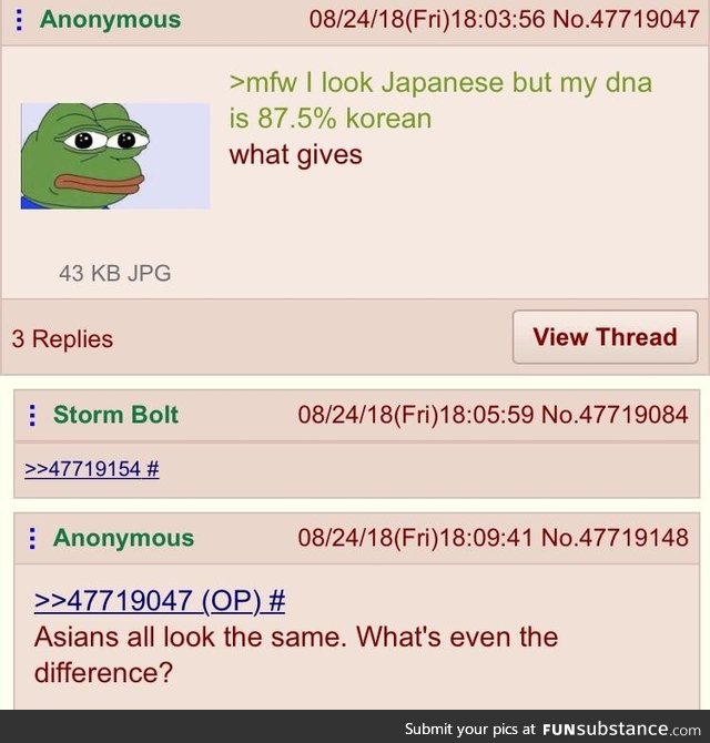 Anon discovers his ancestry