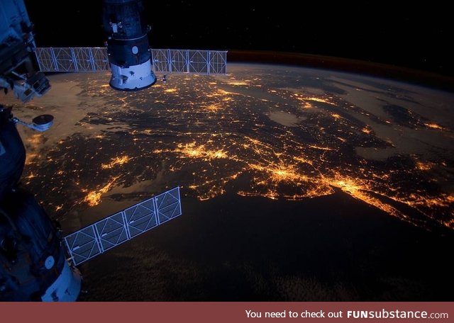 US Eastern Seaboard as seen from space - taken by NASA