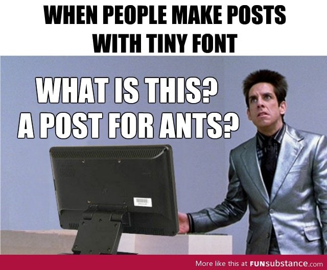 What is this? A post for ants?