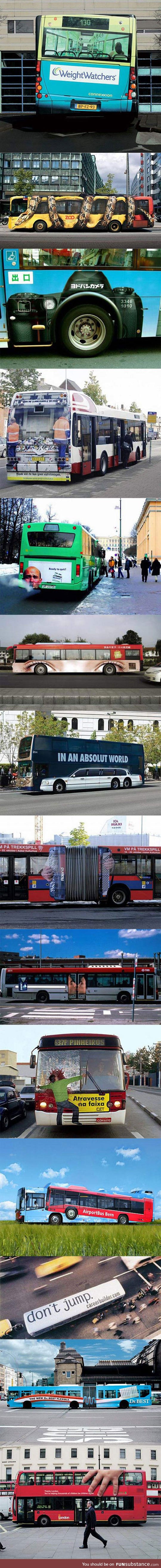 When buses get creative