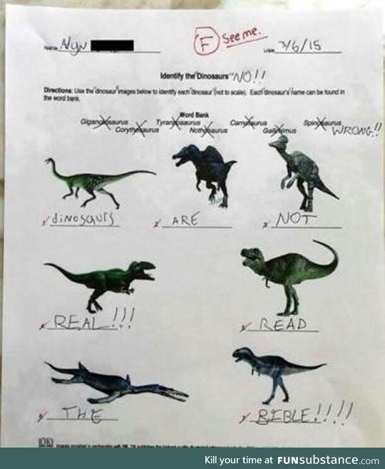 Identify the dinosaurs!