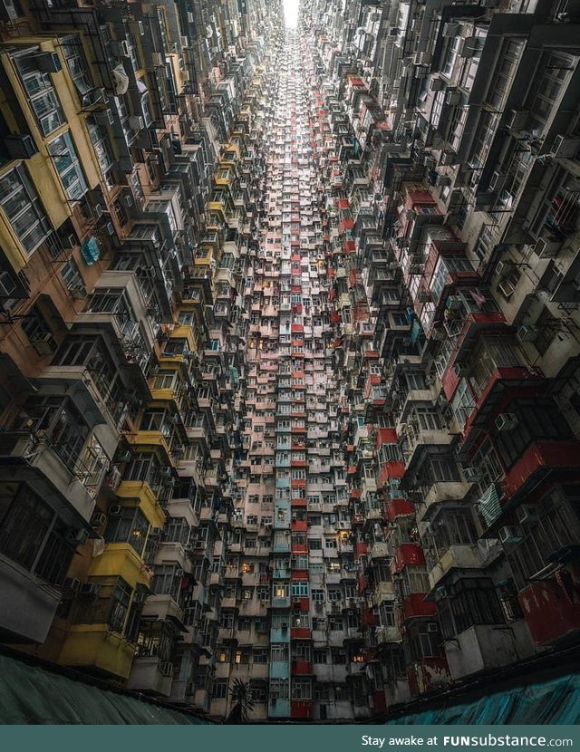 Hong Kong has some places beyond reasonable density