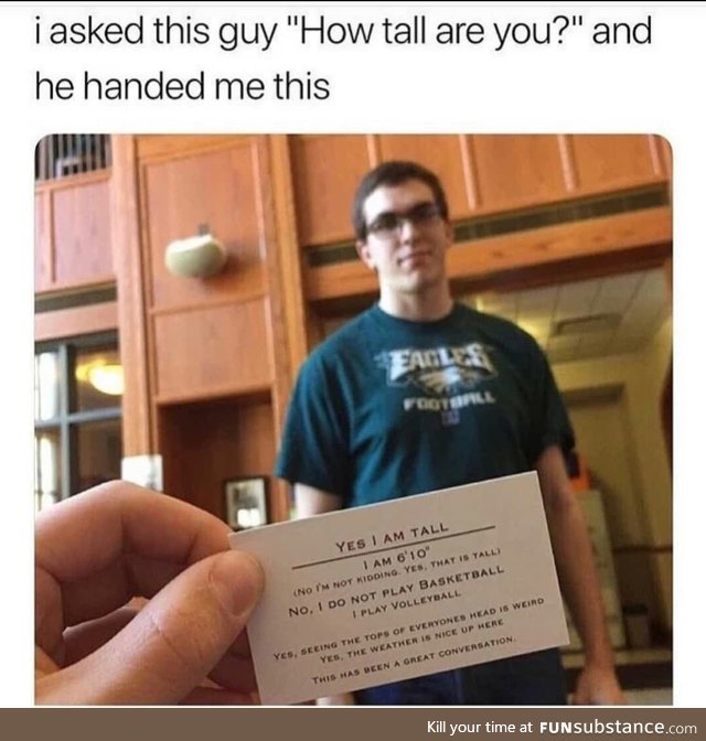 How tall are you guys ?