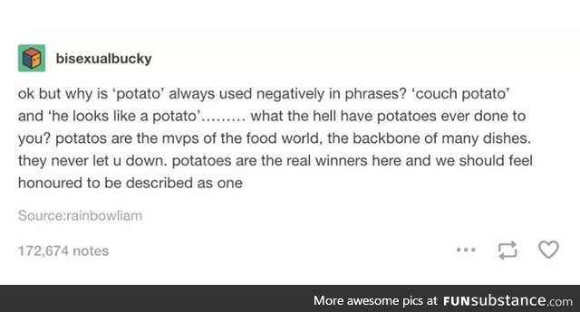 Potato appreciation