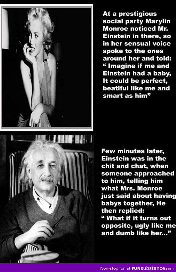 Einstein knows stuff