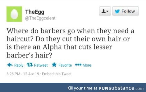 Any barbers around that can answer?