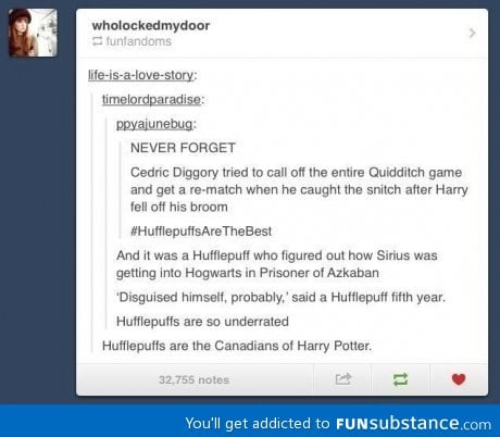 Hufflepuff are the Canadians