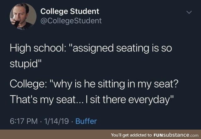 That’s my seat