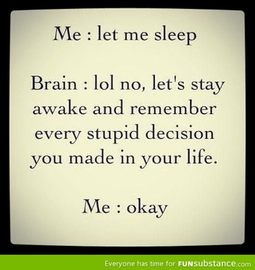 Let me sleep, brain