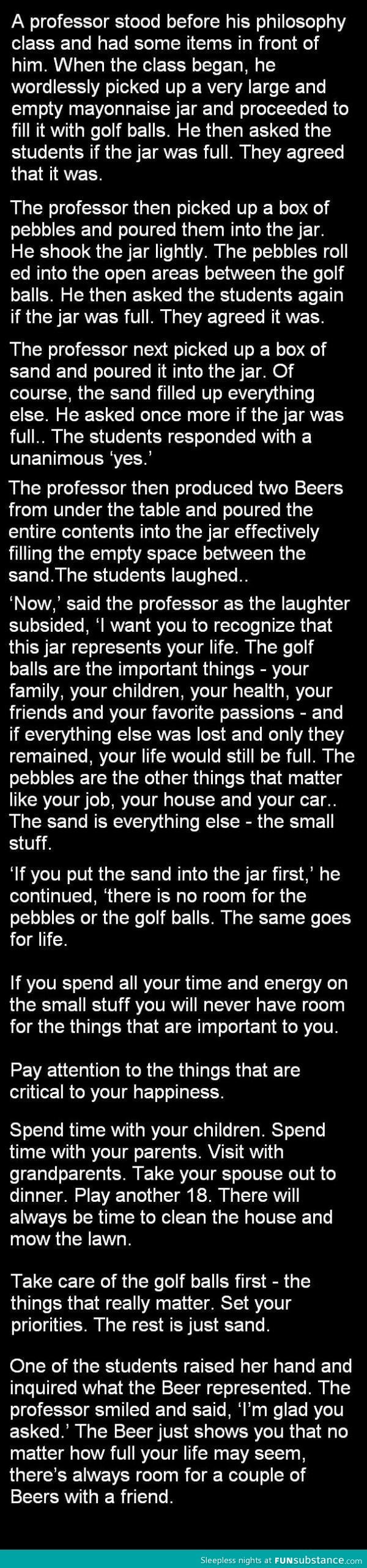 Take care of the golf balls - FunSubstance
