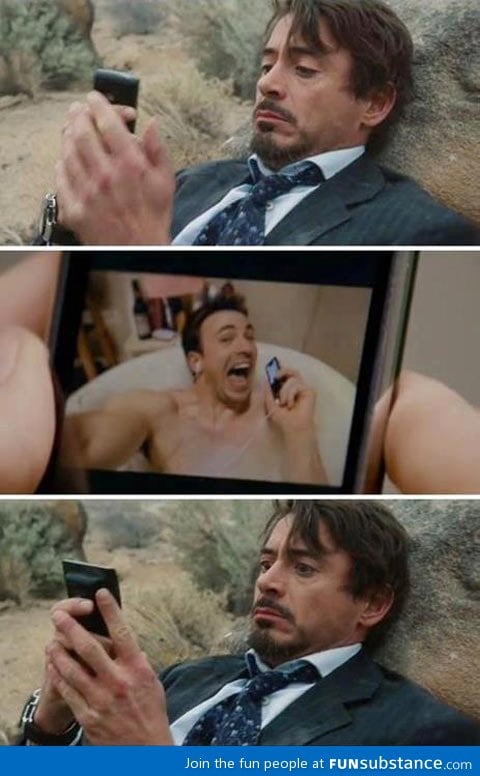 Captain America Texts Tony Stark