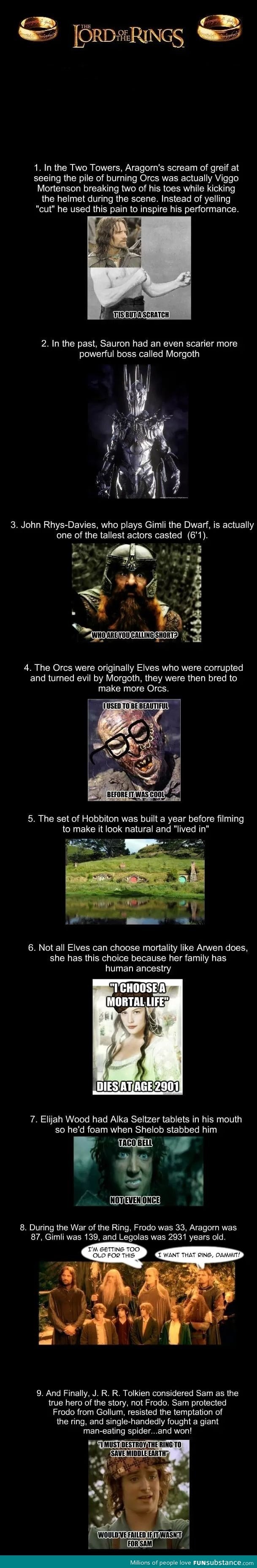 Lord Of The Rings Facts