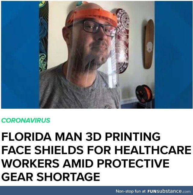 You know things aren't well when Florida man is doing good in the news