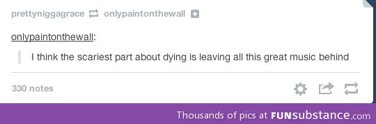 The scariest part about dying