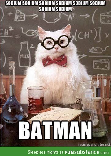 Chemistry Cat and Batman